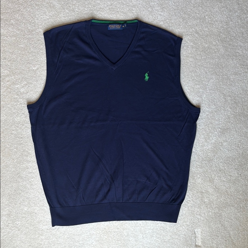 Polo by Ralph Lauren Navy V-Neck Sweater Vest